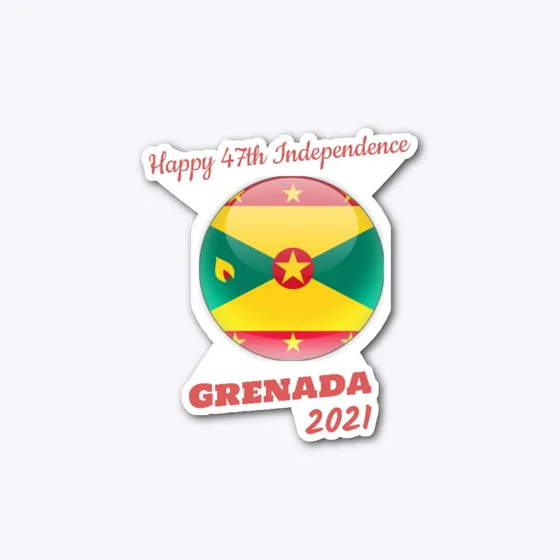 Happy 47th Independence Circle Flag Gda