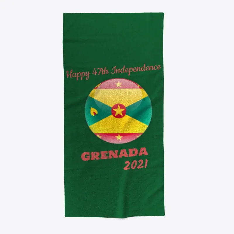 Happy 47th Independence Circle Flag Gda